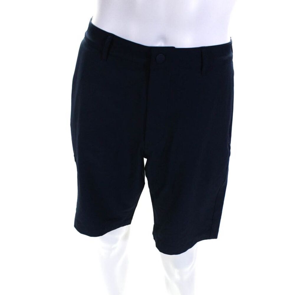 X Cuts Mens Venture COZ Flat Front 9" Golf Shorts Pacific Blue Size 34